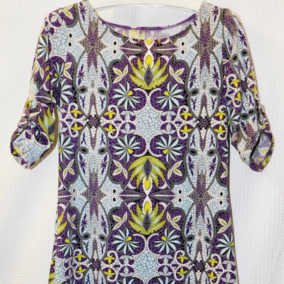 7194 Beautiful SOYBU Print Stretch Sporty Sheath Dress   SZ S - Picture 1 of 6